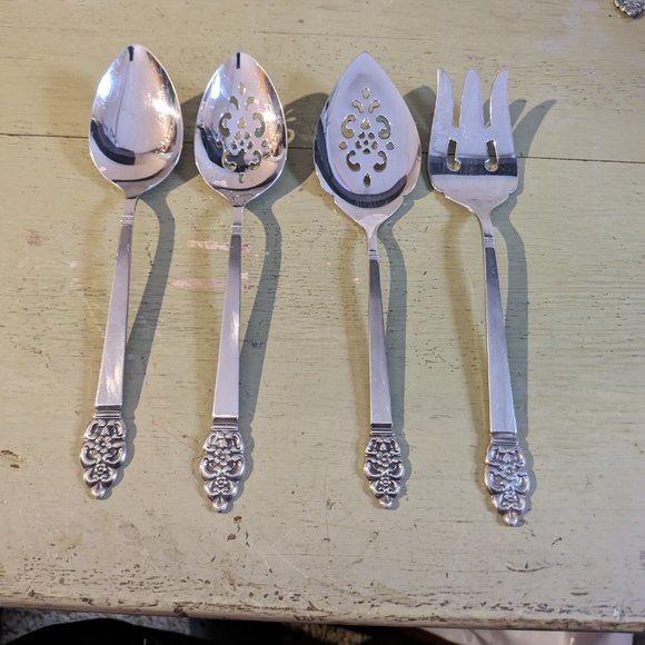 Oneidacraft Nordic Crown Deluxe Stainless Serving Set 4 pc POOS - Picture 1 of 7